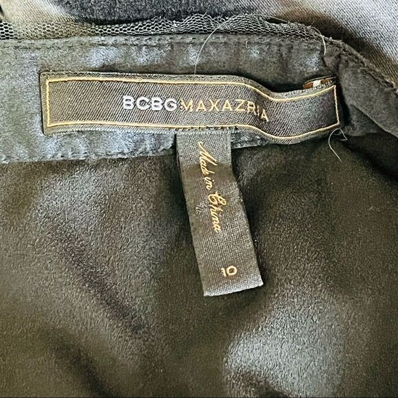 Bcbgmaxazria stunning lace/ Sequins Asymmetrical dress with pockets - Picture 9 of 15